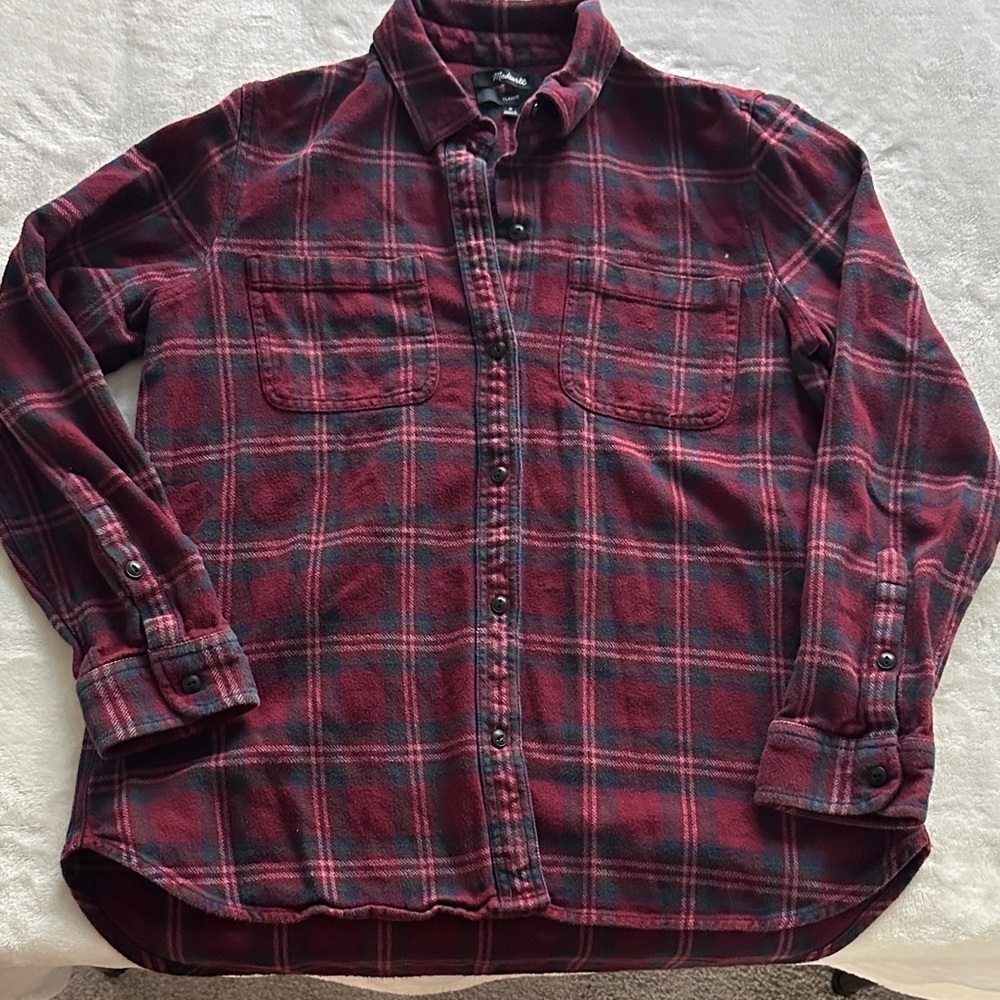 Madewell Plaid Flannel Shirt - Picture 3 of 8